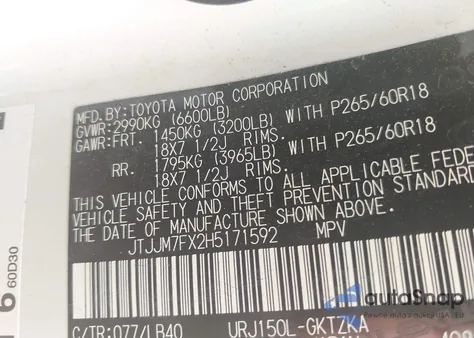 2017 Lexus Gx 460 Luxury from USA, damaged, VIN JTJJM7FX2H5171592